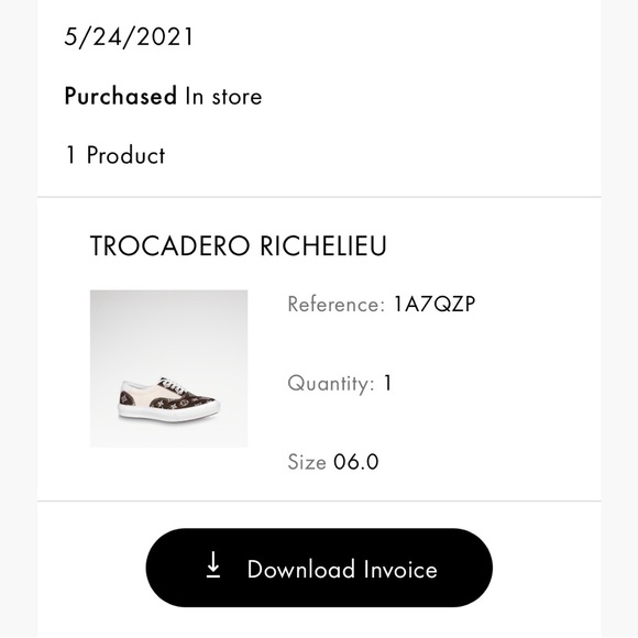 LN Louis Vuitton Trocadero Richelieu Sneaker - worn 1x - Mens size 6 - HTF! - Picture 6 of 6